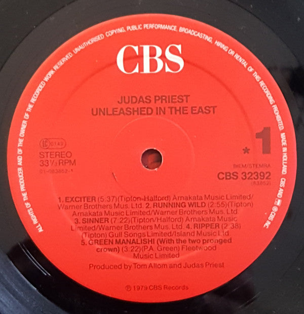 Judas Priest ~ Unleashed In The East (Live In Japan) (Vinyl) - Djungel & Jazz