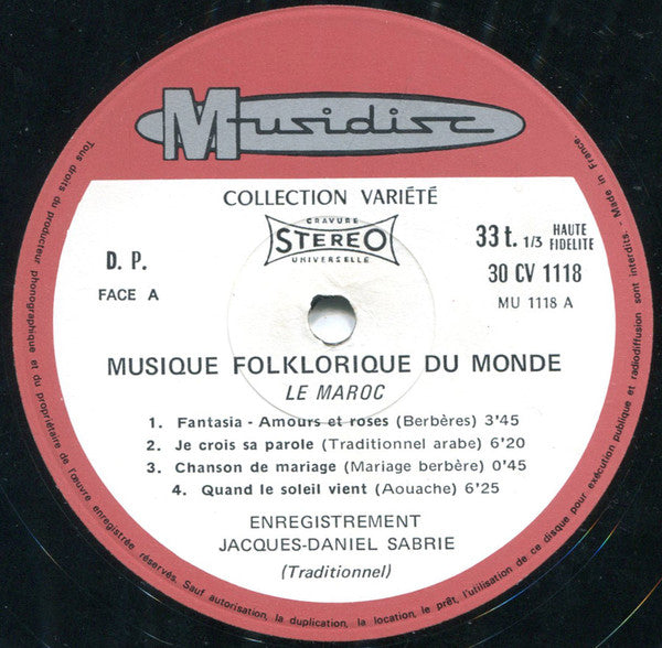 Various ~ Maroc (Vinyl) - Djungel & Jazz