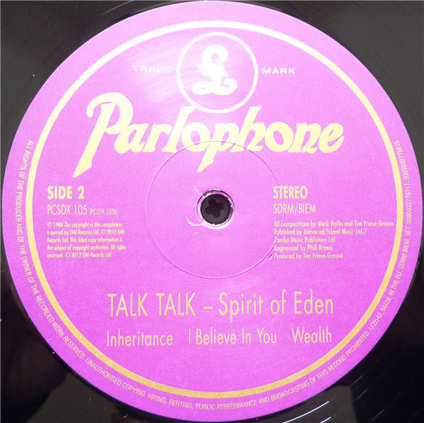 Talk Talk ~ Spirit Of Eden (Vinyl) - Djungel & Jazz