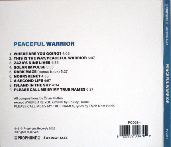 Örjan Hultén, Max Agnas, Pär-Ola Landin, Fredrik Rundqvist, Isabella Lundgren ~ Peaceful Warrior (Vinyl) - Djungel & Jazz