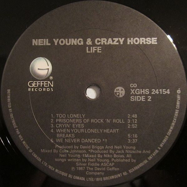 Neil Young & Crazy Horse ~ Life (Vinyl) - Djungel & Jazz