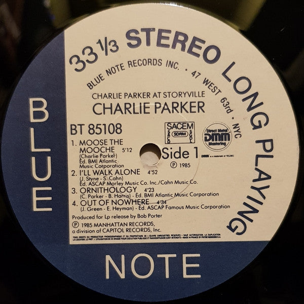 Charlie Parker ~ At Storyville (Vinyl) - Djungel & Jazz