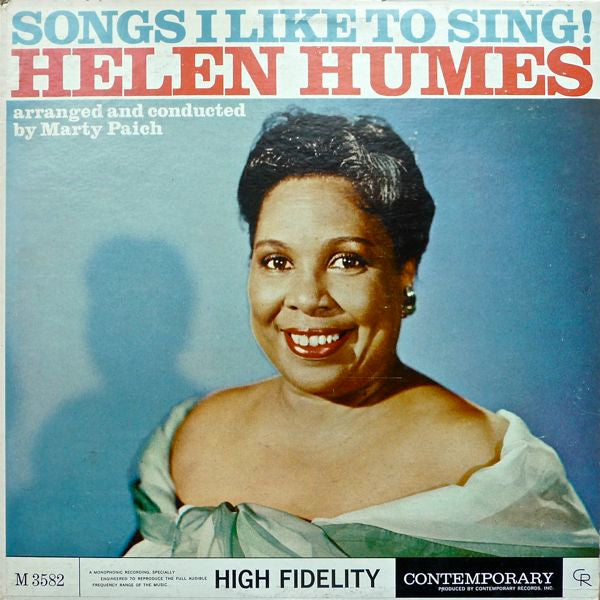 Helen Humes : Songs I Like To Sing! (LP, Mono)