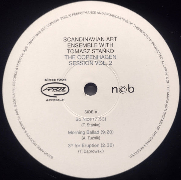 Scandinavian Art Ensemble With Tomasz Stańko ~ The Copenhagen Session Vol. 2 (Vinyl) - Djungel & Jazz