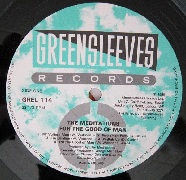 The Meditations : For The Good Of Man (LP, Album)