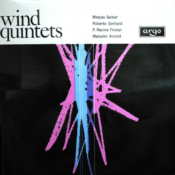 The London Wind Quintet - Mátyás Seiber, Roberto Gerhard, Peter Racine Fricker, Malcolm Arnold ~ Wind Quintets (Vinyl) - Djungel & Jazz