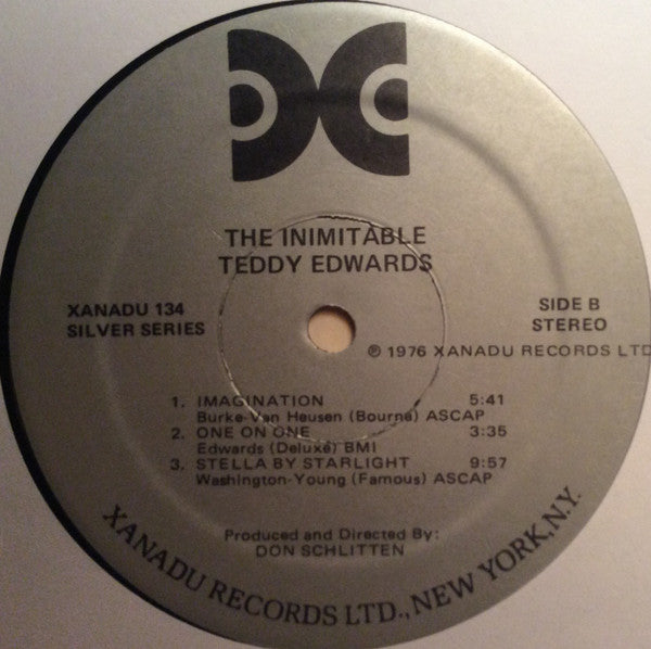 Teddy Edwards : The Inimitable (LP, Album)