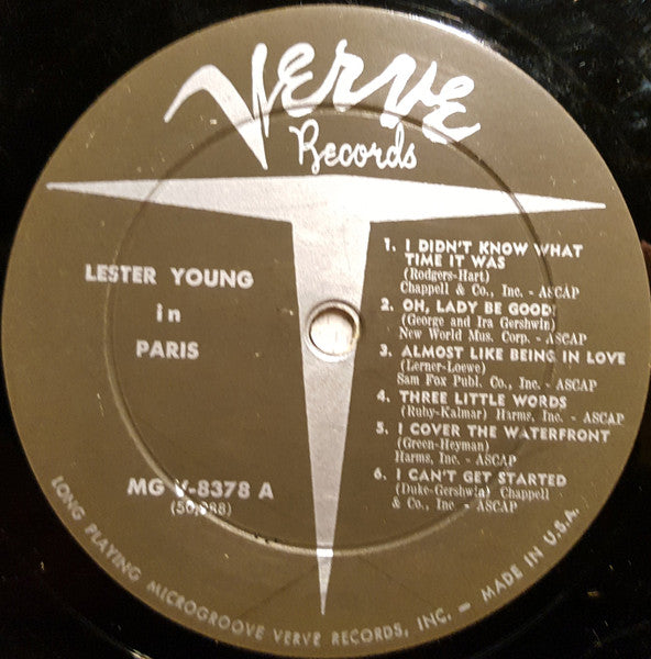 Lester Young : Lester Young In Paris (LP)