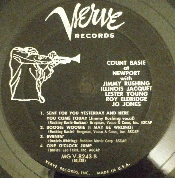 Count Basie : Count Basie At Newport (LP, Album, Mono)