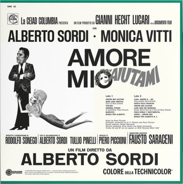 Piero Piccioni : Amore Mio Aiutami (LP, RE, RM)