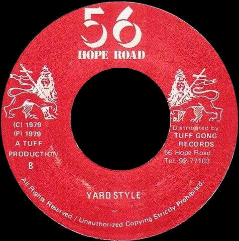 Iya Creeks : Dance From Yuh Yard / Yard Style (7")