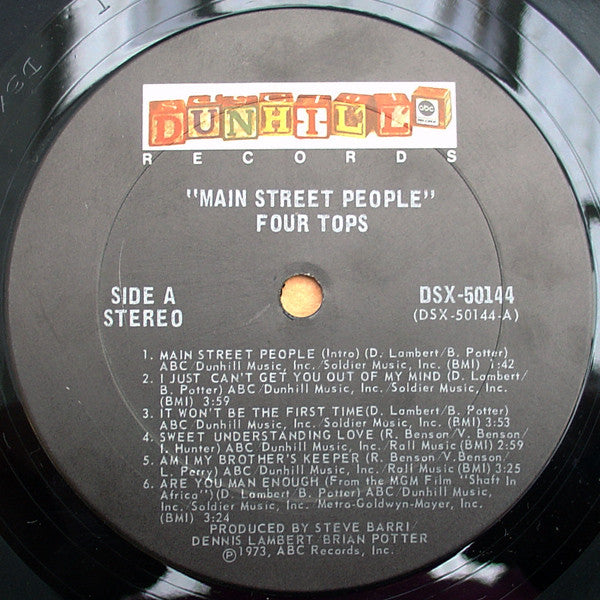 The Four Tops ~ Main Street People (Vinyl) - Djungel & Jazz