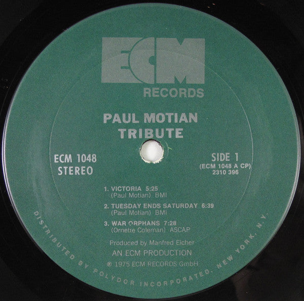 Paul Motian ~ Tribute (Vinyl) - Djungel & Jazz
