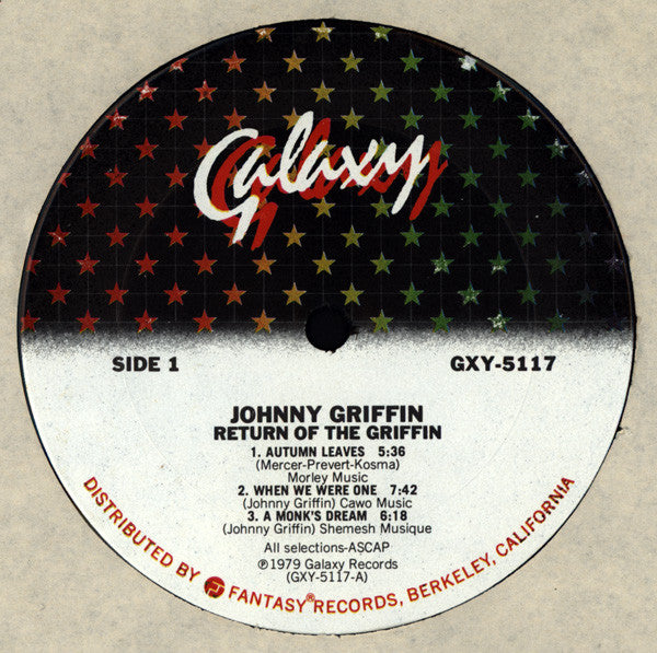 Johnny Griffin ~ Return Of The Griffin (Vinyl) - Djungel & Jazz