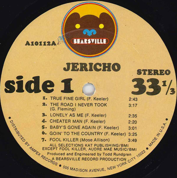 Jericho  ~ Jericho (Vinyl) - Djungel & Jazz