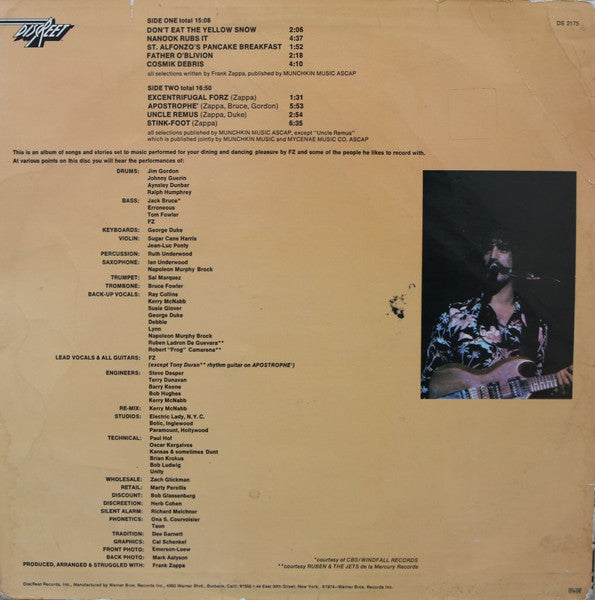Frank Zappa : Apostrophe (') (LP, Album)