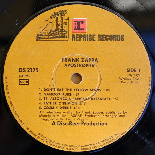 Frank Zappa : Apostrophe (') (LP, Album)