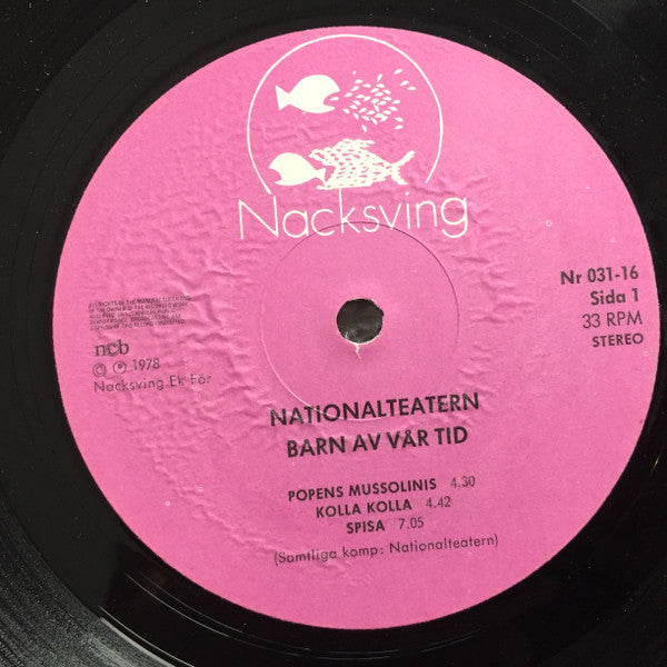 Nationalteatern : Barn Av Vår Tid (LP, Album)