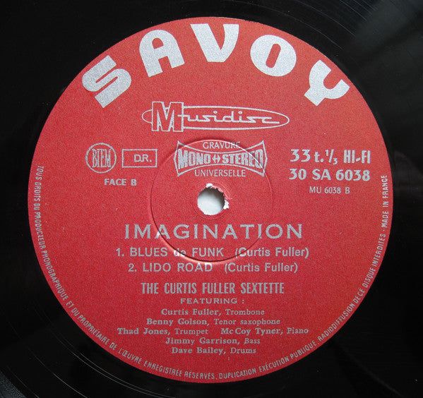 The Curtis Fuller Sextet ~ Imagination (Vinyl) - Djungel & Jazz