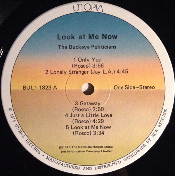 The Buckeye Politicians* : Look At Me Now (LP, Album)