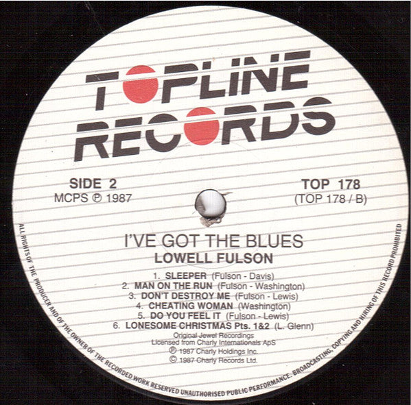 Lowell Fulson : I've Got The Blues (LP, Album, RE)
