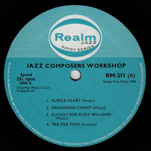 Charlie Mingus, John LaPorta, Teo Macero, Kenny Clarke ~ Jazz Composers Workshop (Vinyl) - Djungel & Jazz