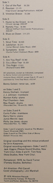 Benny Golson ~ Blues On Down (Vinyl) - Djungel & Jazz