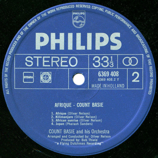 Count Basie & His Orchestra Arranged & Conducted By Oliver Nelson ~ Afrique (Vinyl) - Djungel & Jazz