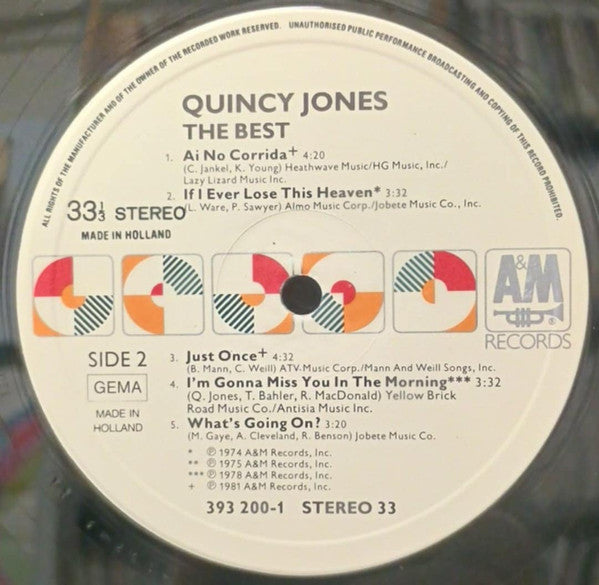 Quincy Jones ~ The Best (Vinyl) - Djungel & Jazz
