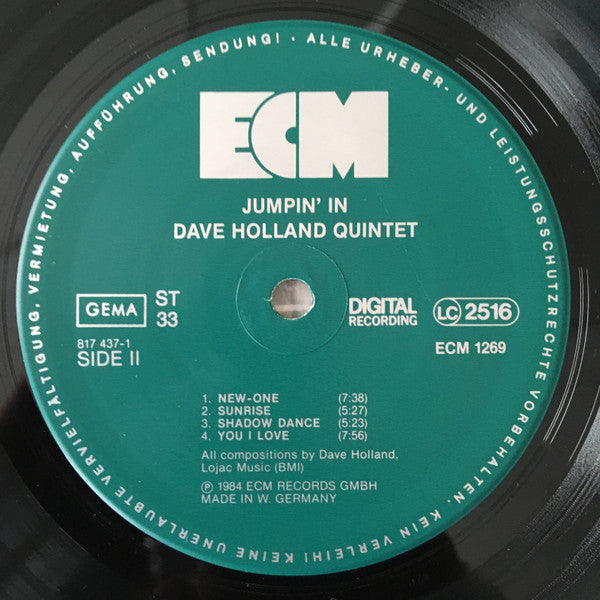 Dave Holland Quintet ~ Jumpin' In (Vinyl) - Djungel & Jazz