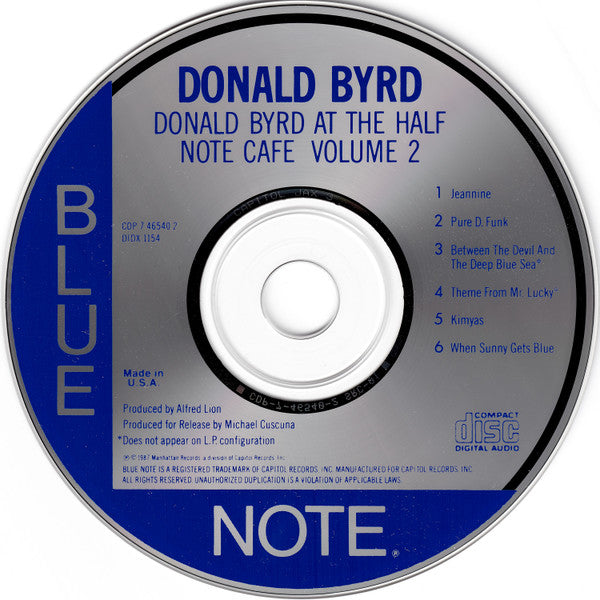 Donald Byrd ~ At The Half Note Cafe • Volume 2 (Vinyl) - Djungel & Jazz