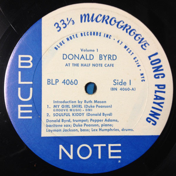 Donald Byrd ~ At The Half Note Cafe (Volume 1) (Vinyl) - Djungel & Jazz