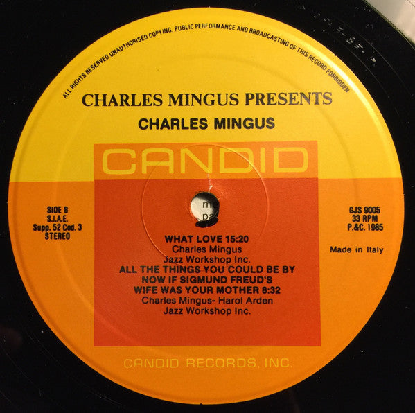 Charles Mingus ~ Presents Charles Mingus (Vinyl) - Djungel & Jazz