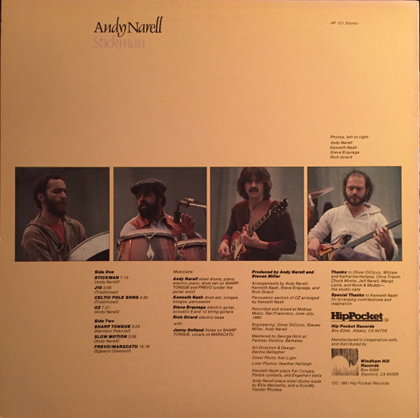 Andy Narell : Stickman (LP, Album)