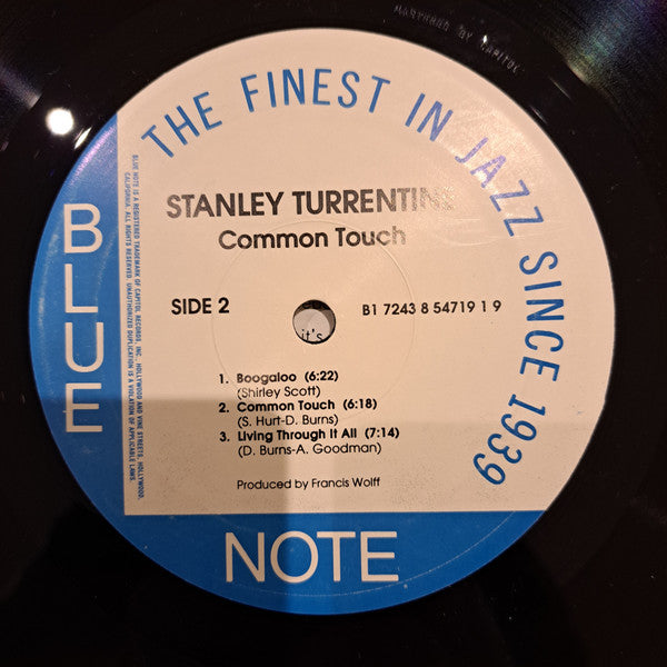 Stanley Turrentine Featuring Shirley Scott ~ Common Touch (Vinyl) - Djungel & Jazz