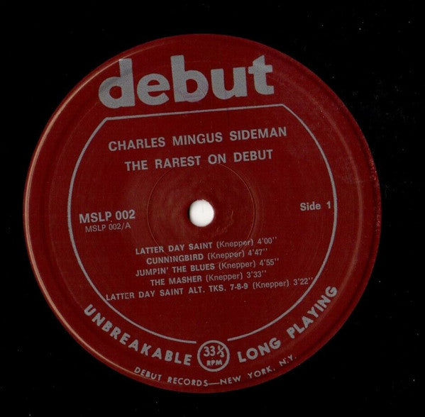 Charles Mingus ~ The Rarest On Debut - Charles Mingus Sideman (Vinyl) - Djungel & Jazz