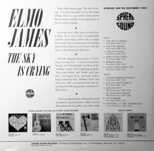 Elmo James ~ The Sky Is Crying (Vinyl) - Djungel & Jazz