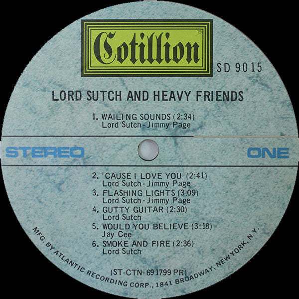 Lord Sutch And Heavy Friends : Lord Sutch And Heavy Friends (LP, Album)