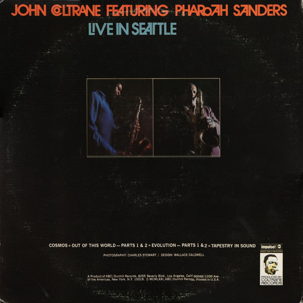 John Coltrane Featuring Pharoah Sanders ~ Live In Seattle (Vinyl) - Djungel & Jazz