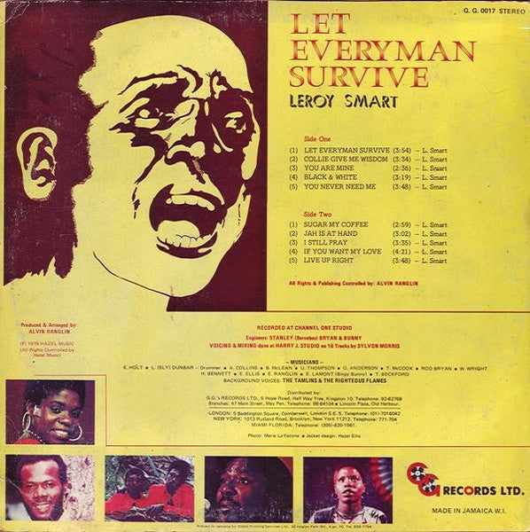 Leroy Smart : Let Everyman Survive (LP, Album)