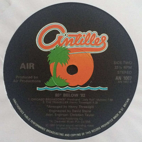 Air (4) : 80° Below '82 (LP, Album)