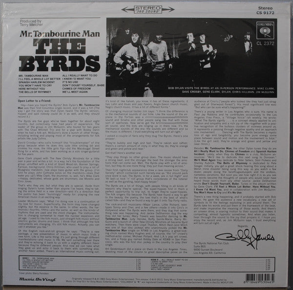 The Byrds ~ Mr. Tambourine Man (Vinyl) - Djungel & Jazz