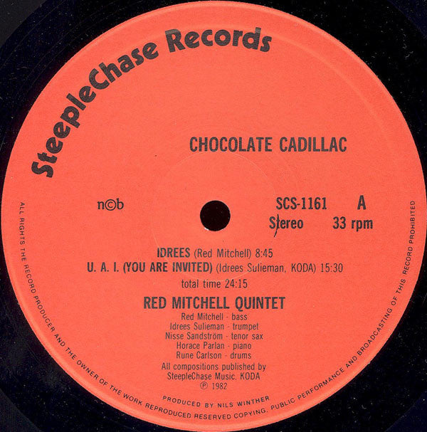 Red Mitchell Quintet ~ Chocolate Cadillac (Vinyl) - Djungel & Jazz