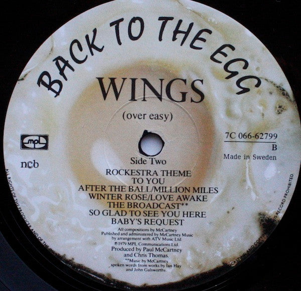 Wings  ~ Back To The Egg (Vinyl) - Djungel & Jazz