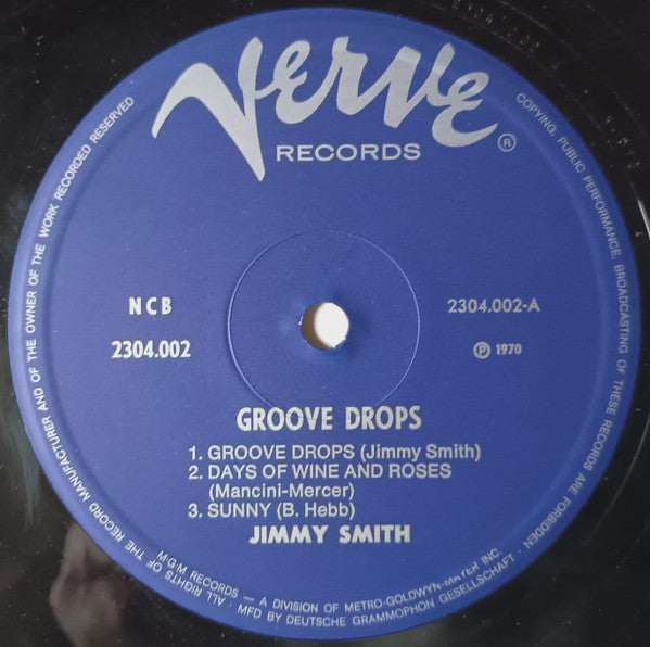 Jimmy Smith : Groove Drops (LP, Album)