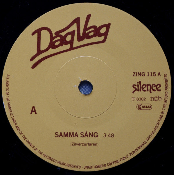 Dag Vag ~ Samma Sång (Vinyl) - Djungel & Jazz