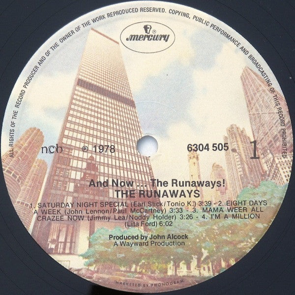 The Runaways ~ And Now... The Runaways (Vinyl) - Djungel & Jazz