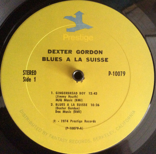 Dexter Gordon ~ Blues A La Suisse (Vinyl) - Djungel & Jazz