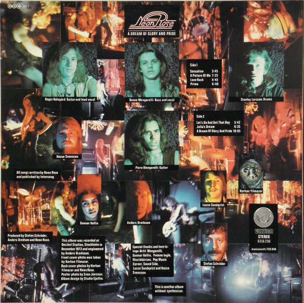 Neon Rose ~ A Dream Of Glory And Pride (Vinyl) - Djungel & Jazz