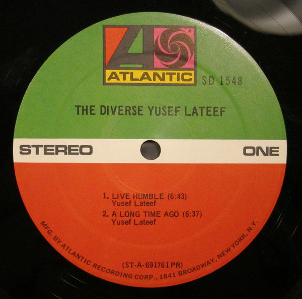 Yusef Lateef : The Diverse Yusef Lateef (LP, Album, PR)